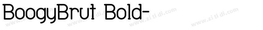 BoogyBrut Bold字体转换